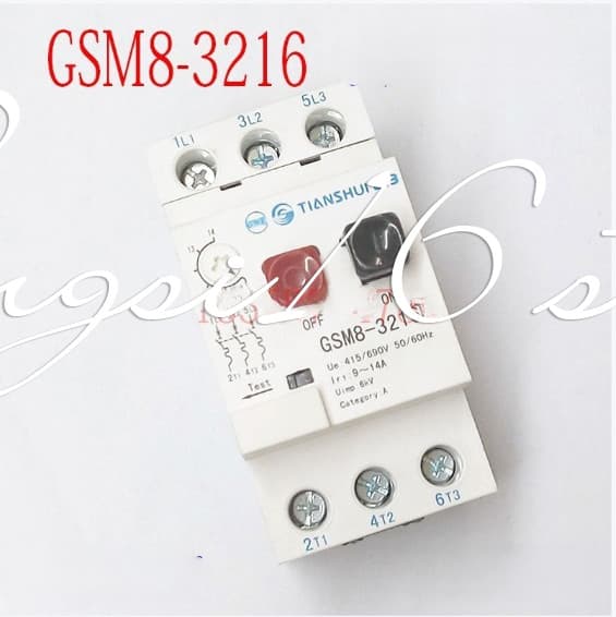 1pcs motor protection circuit breaker rectification current 9-14A GSM8-3216