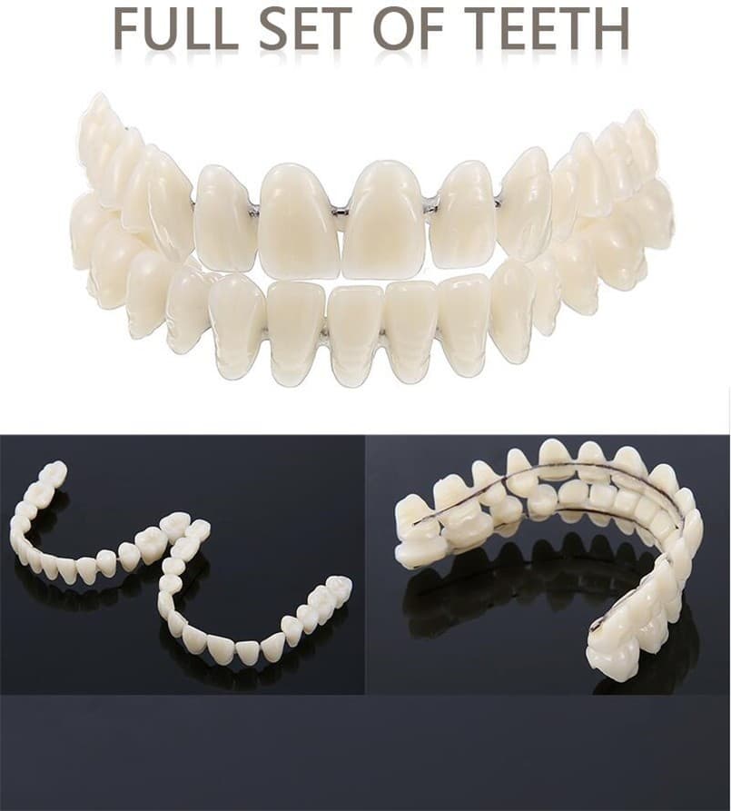DIY Denture Kit Homemade Full Set False Teeth Dental Custom Dentures Repair Kit 3