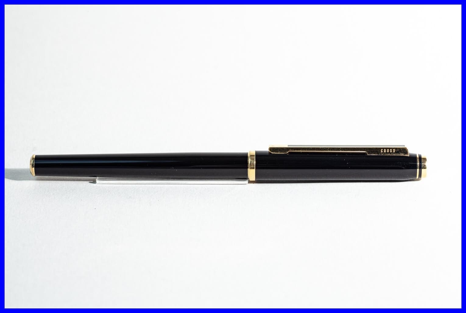 CROSS Fountain Pen In Black & Gold With 18K 750 Medium Nib 2