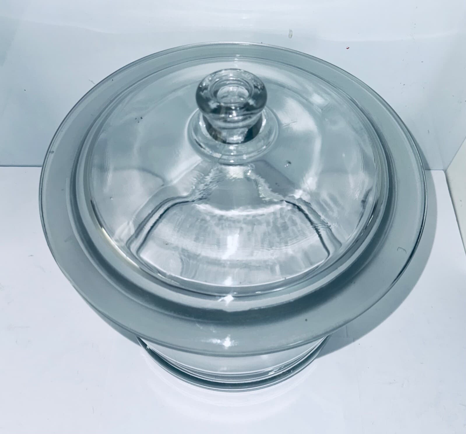 Circa 1960s RCA Labs Providence Large Glass Laboratory Desiccator Jar – Vacuum 3