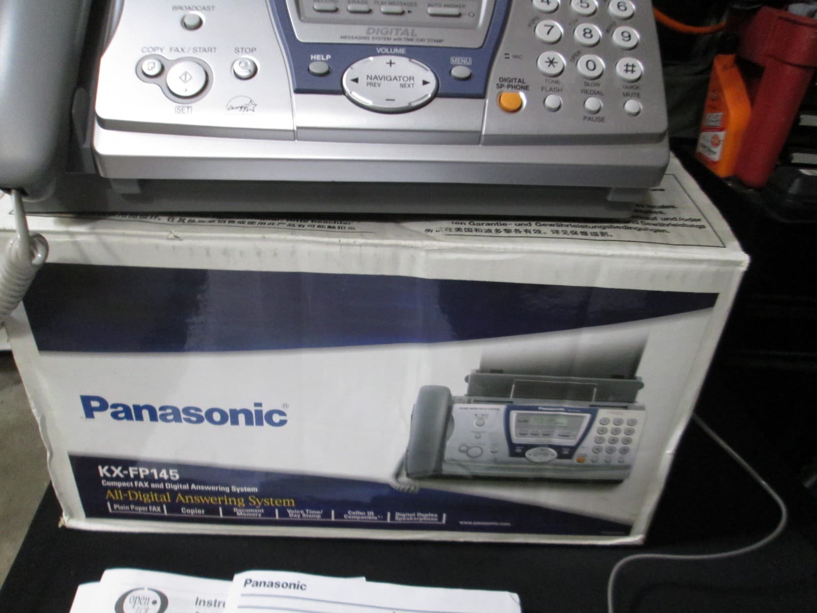 Panasonic KX-FP145 Fax Copier Caller ID Answering Machine.  Tested Works Good 3