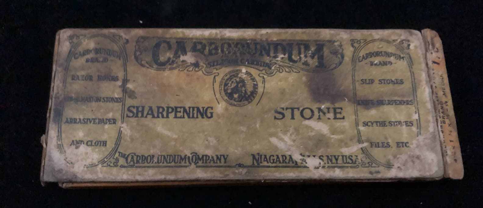 Carborundum Sharpening Stone #178~ SLIP STONE MEDIUM~ 2