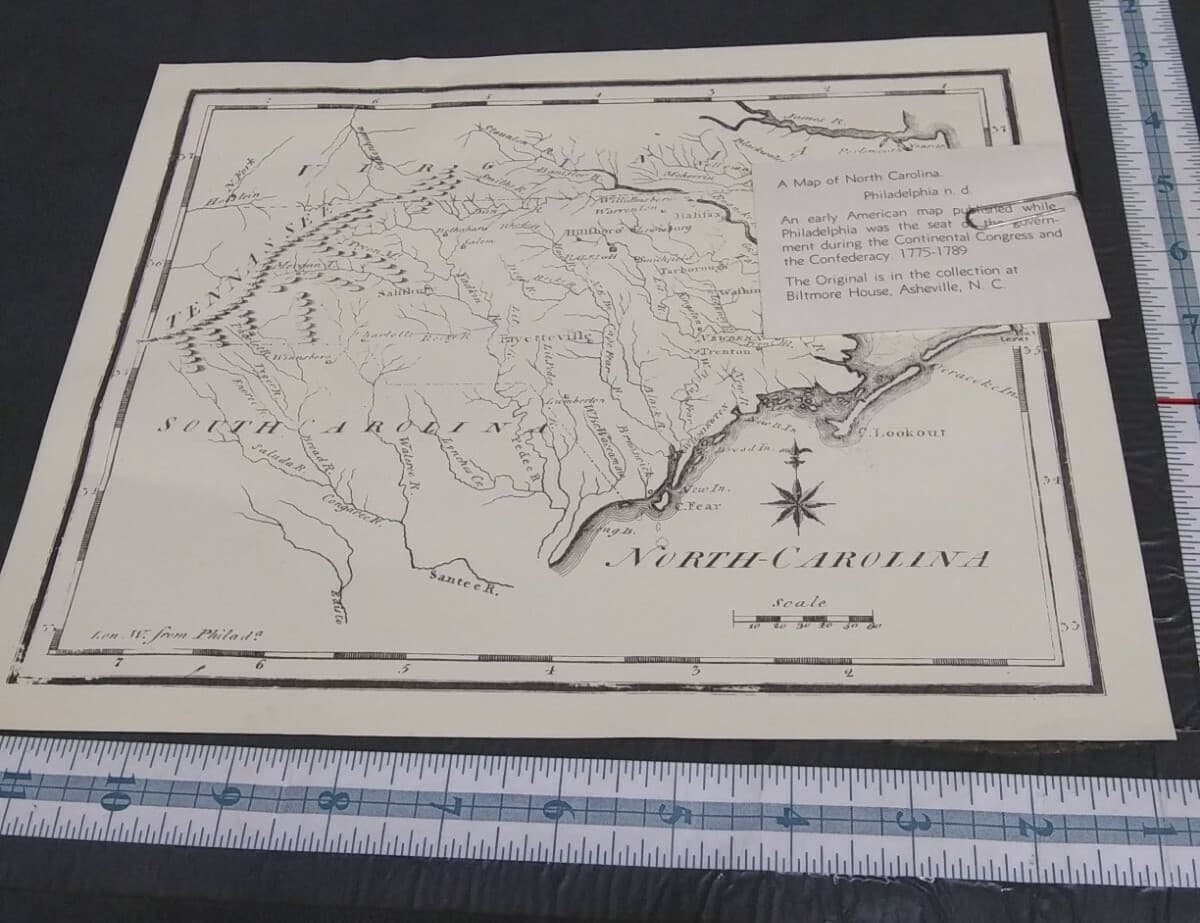 Exclusive Reproductions Map Collection Biltmore House Historical NC 6