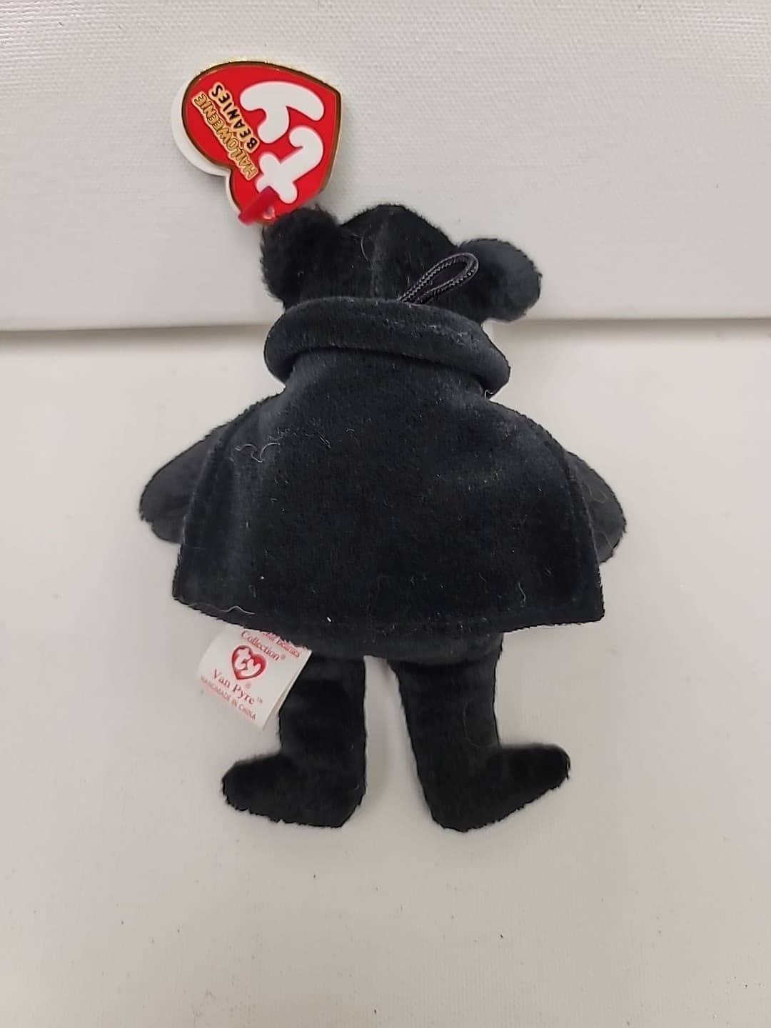 Ty Halloweenie Beanie Baby VAN PYRE the Bear 4" 11cm MWMTs Halloween Dracula New 4