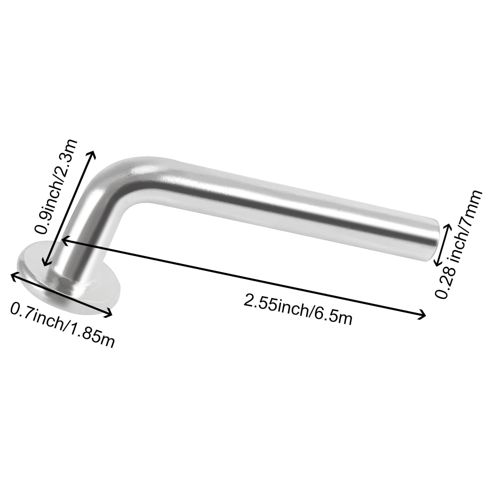 HOIGON 100 PCS M7 Universal Pallet Rack Drop Pin, Round Head Pallet Rack Safe  2