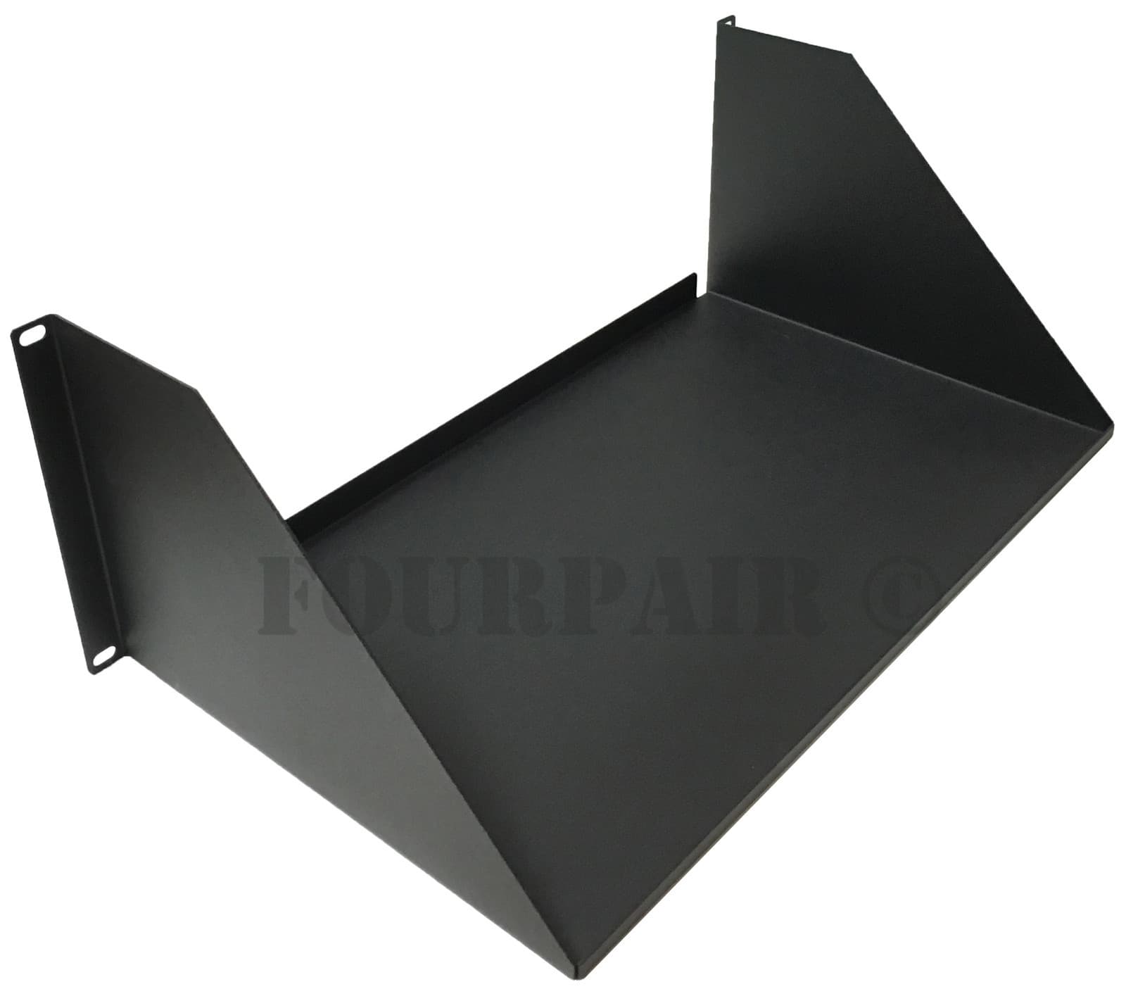 19" 4 Space Heavy Duty Steel Cantilever Relay Rack Mount Data Shelf 4U 10" Deep