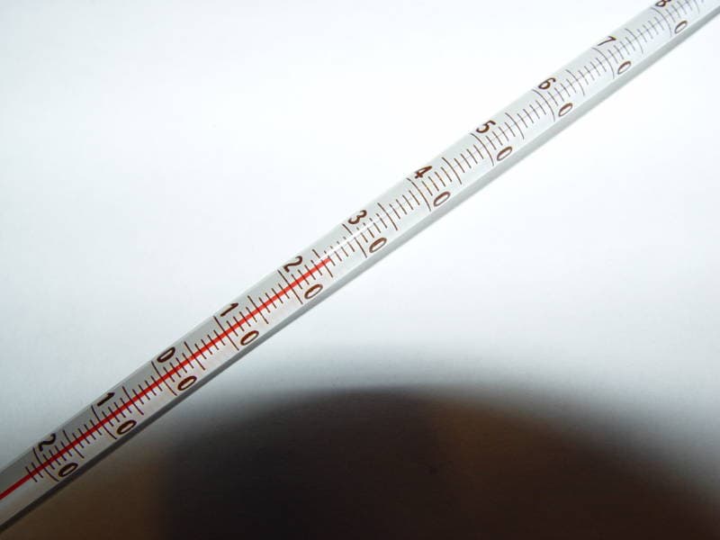 Glass lab thermometer -20~150 Celsius 6mm OD 300mm non-Hg 2