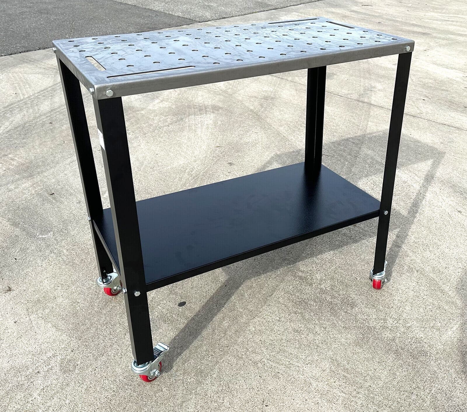 Heavy Duty 18" x 36" Steel Welding Table Cart 1200 lbs Capacity w/Swivel Casters 2