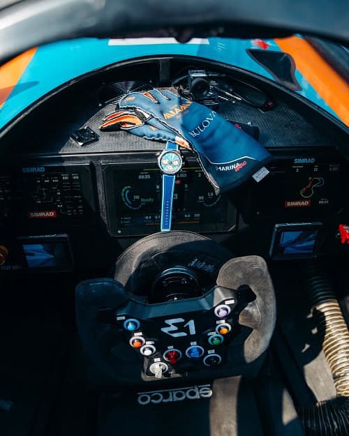 Bulova E1 Team Miami Men's Electric Boat Racing New Marine Star B 96B460 5