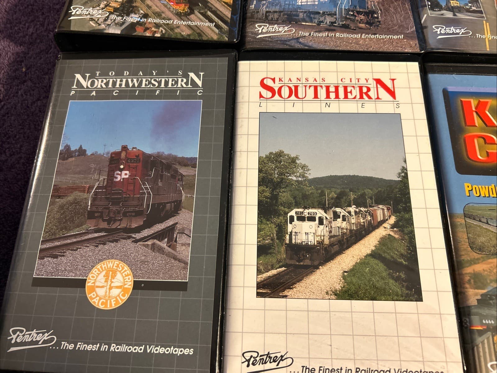 Lot Of 10 Railroad Train VHS Tapes Pentrex Vintage Different Titles Lot A 3