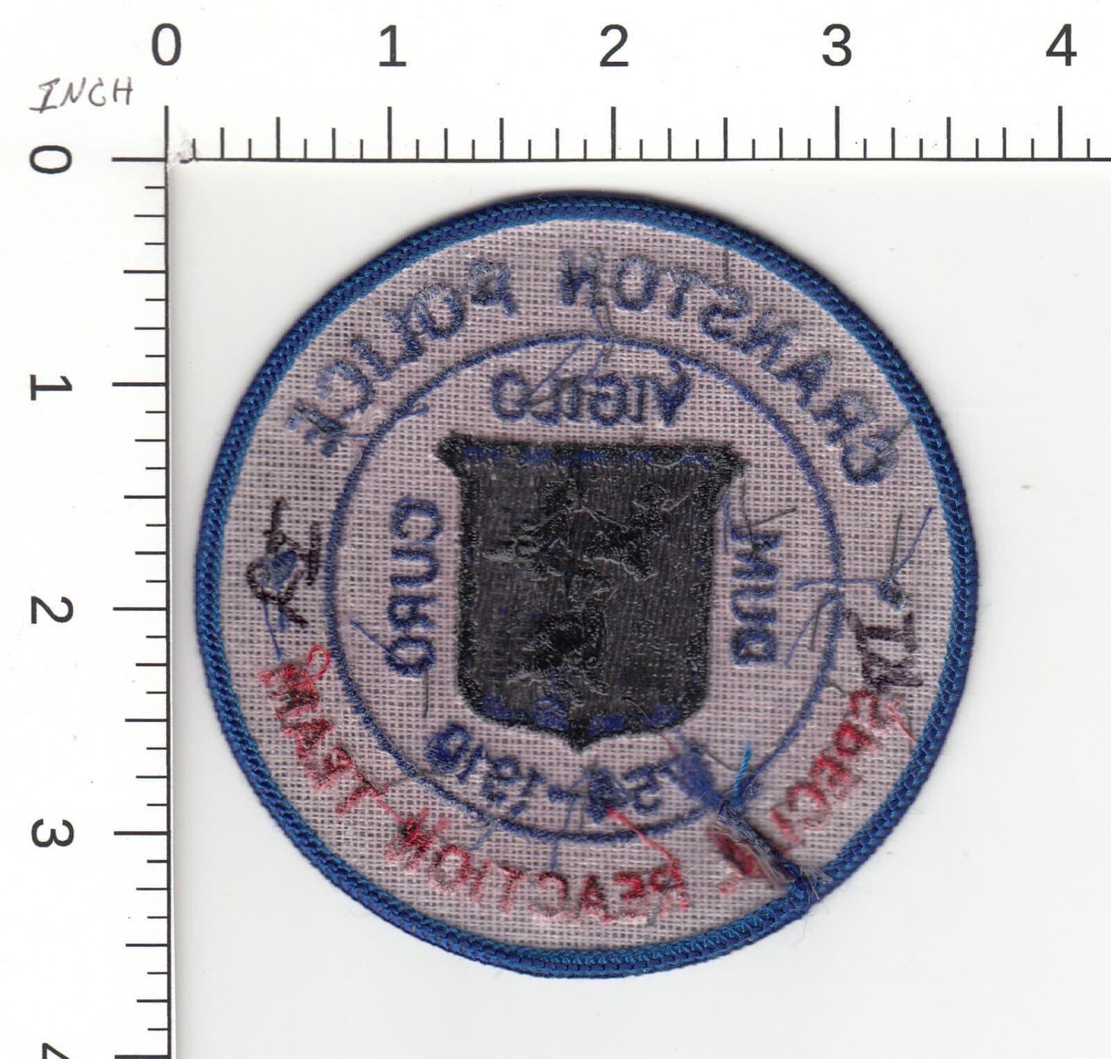 CRANSTON SUBDUED ( SPECIAL REACTION TEAM * RHODE ISLAND POLICE COLLECTIBLE PATCH 2