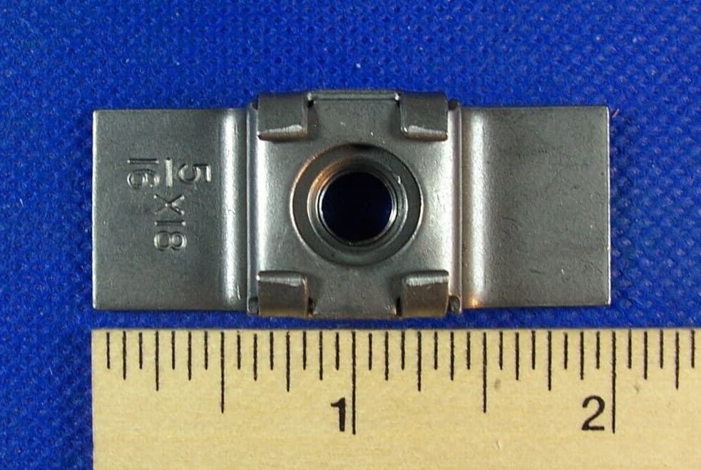 5/16-18 Weld In Steel Retainer Floating Cage Nut 51618 Ford Chevy Mopar Hot Rod  4