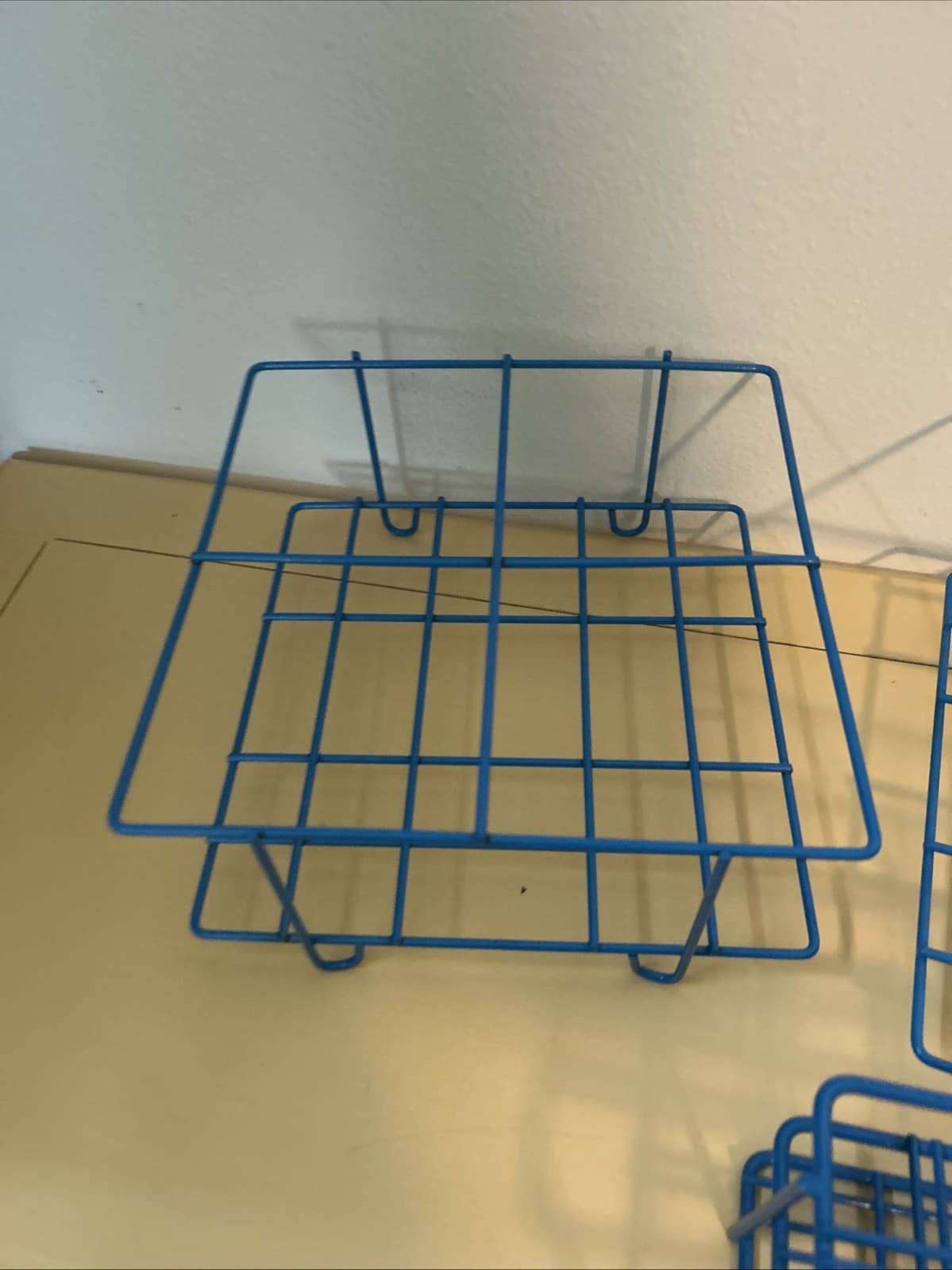 BEL-ART Blue Epoxy-Coated Wire Test Tube Rack  Lot Of 7 2