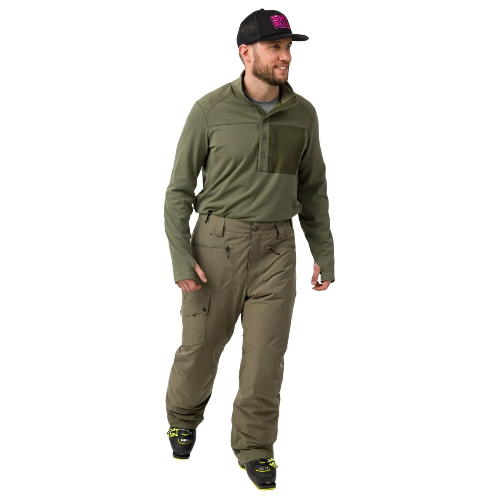 Flylow Snowman Insulated Men's Snow Pants, Leaf, X-Large 3