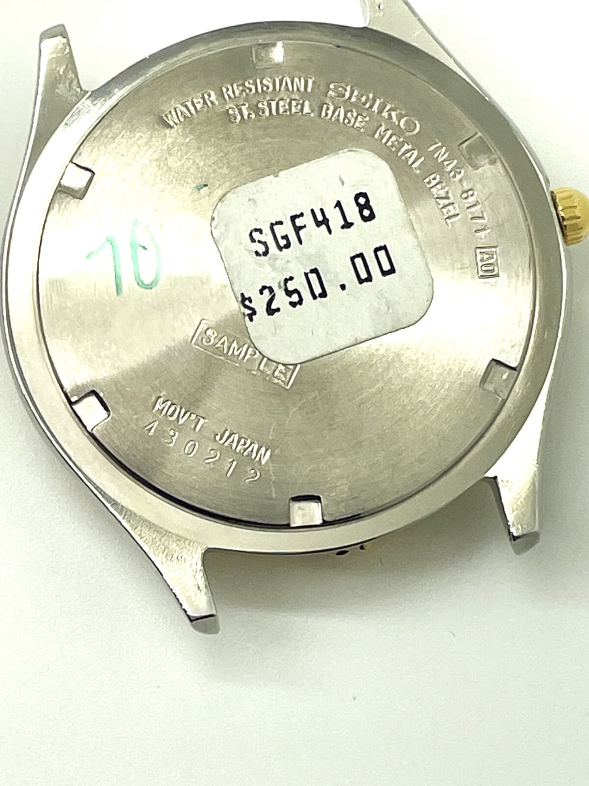 WATCH PARTS SEIKO MEN'S 7N43-6171 QUARTZ 100M ANALOG WATCH CASE SGF418 4