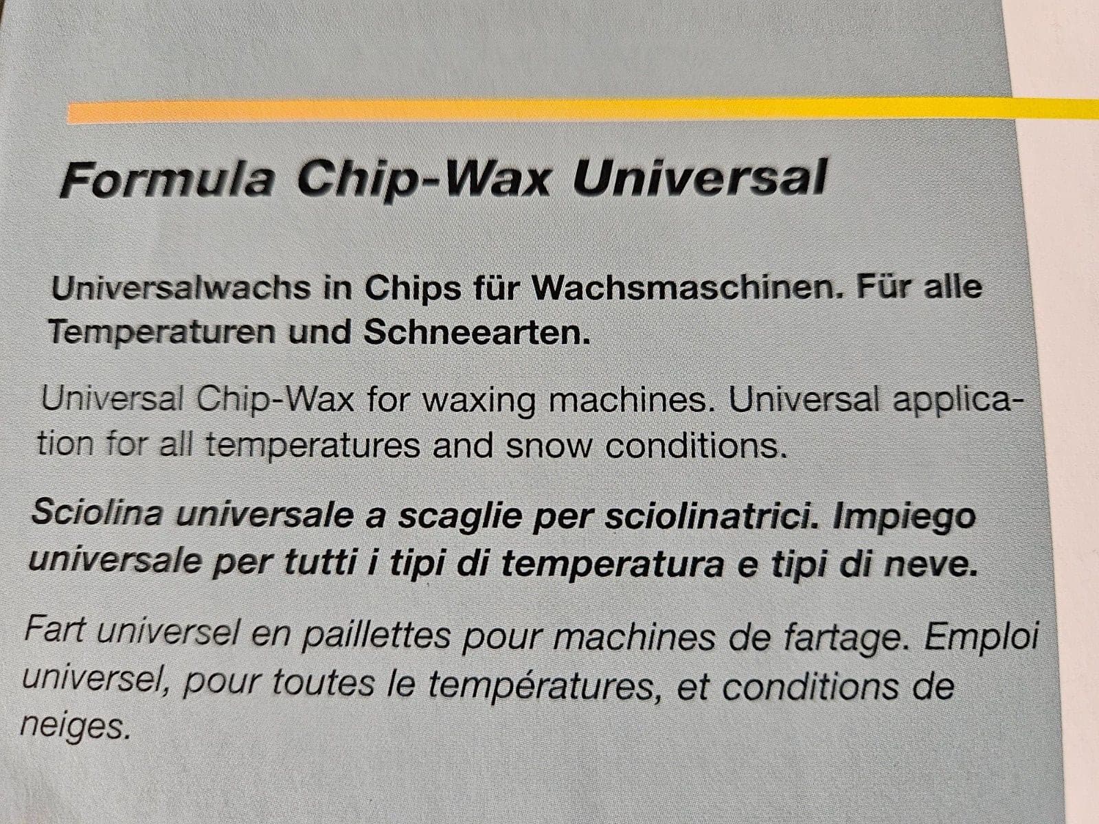 SKS WAX. Formula CHIP-Wax Universal 1kg BAG. made in GERMANY 4