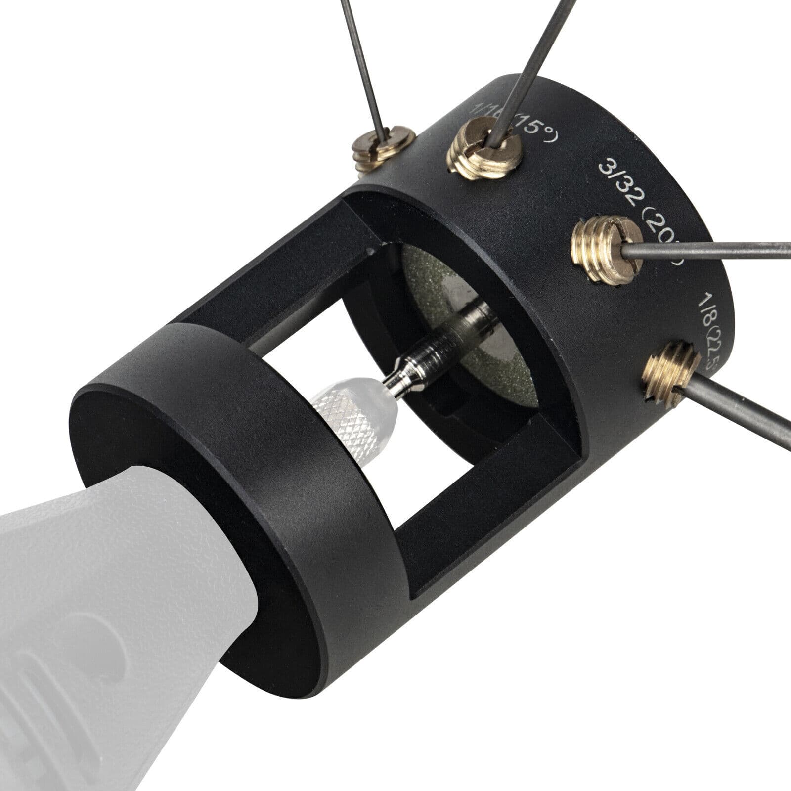 TIG Welding Tungsten Sharpener Grinder Multi-Angle 4 Guides Offsets Head Tool 4