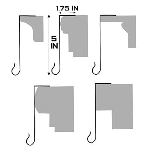  Christmas Stocking Holder+Christmas Elements Brooch Set of 6 Hanger Hook  6