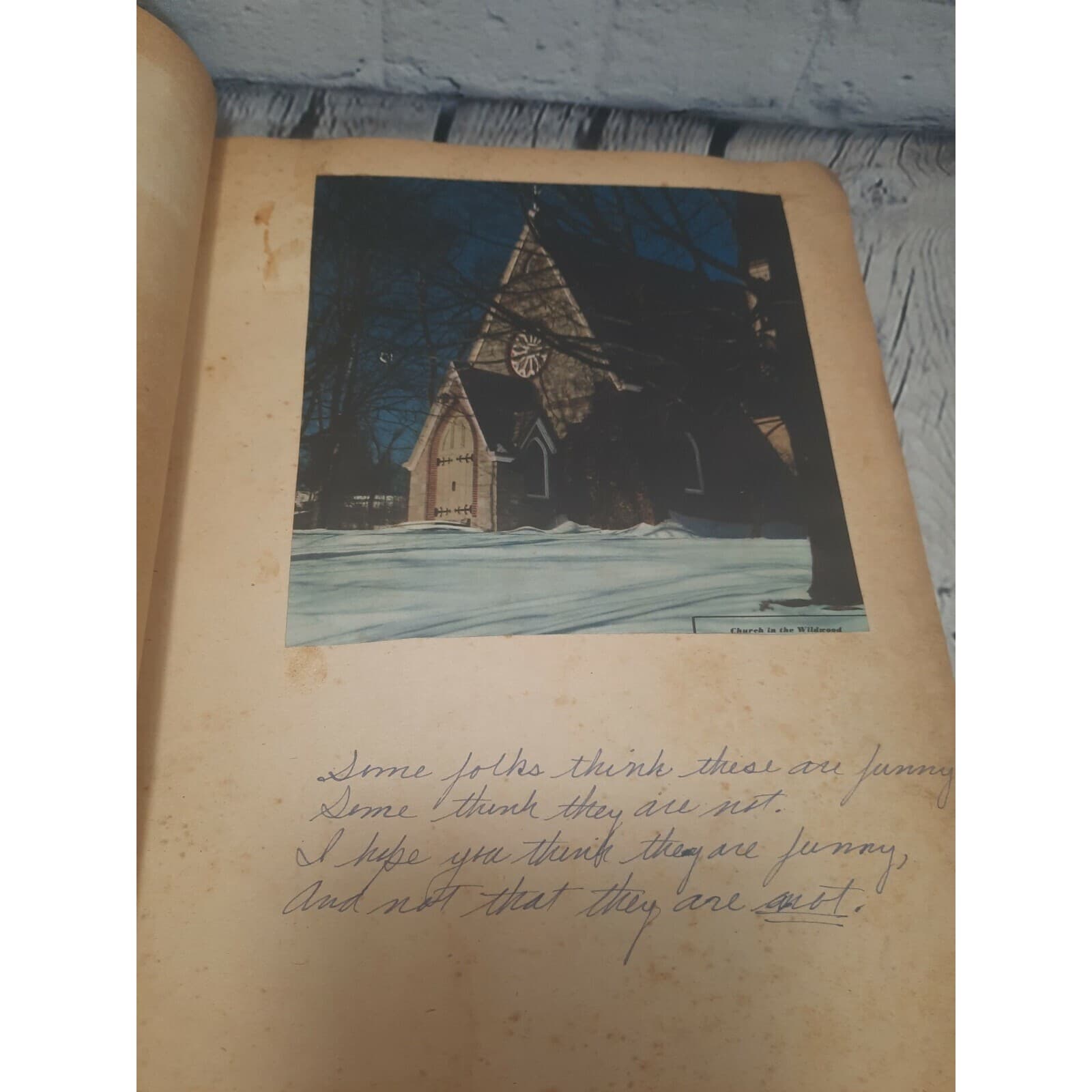 VTG 1940s Scrapbook Lot of 2 WWII Era – Comics, Jokes, Clippings – 1 Blank READ 4