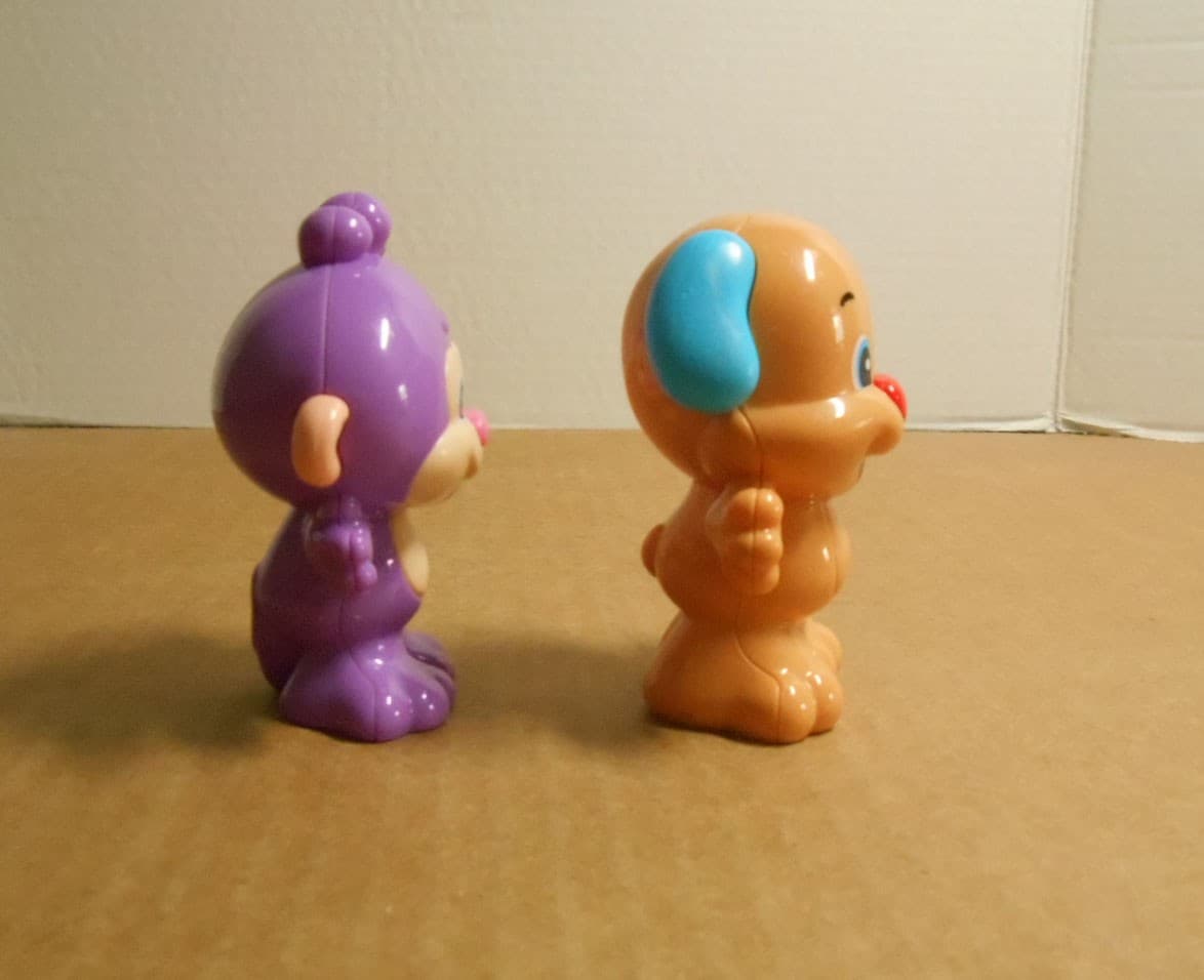 Fisher Price Laugh & Learn Puppy's Smart Train Replacement Puppy & Monkey  O11 4