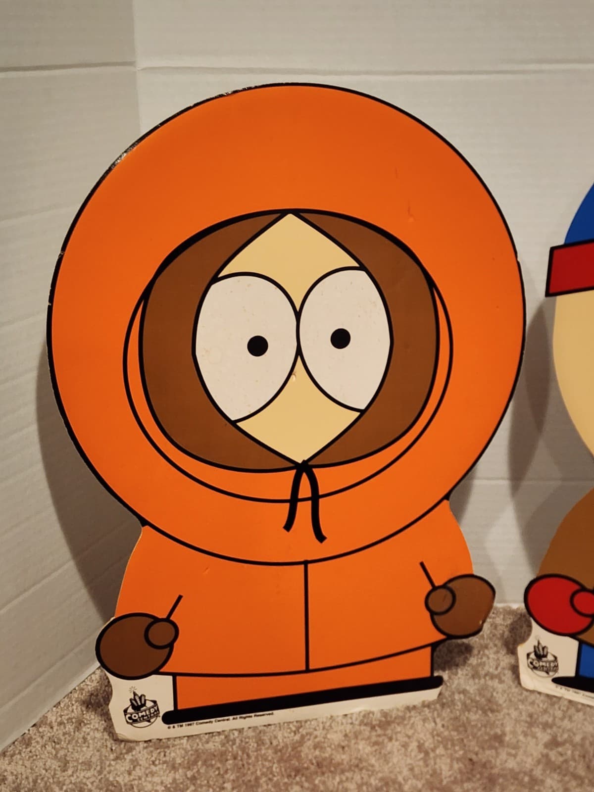 Vintage 1997 South Park Cardboard Cutout Stan Marsh & Kenny Officially Licensed 2