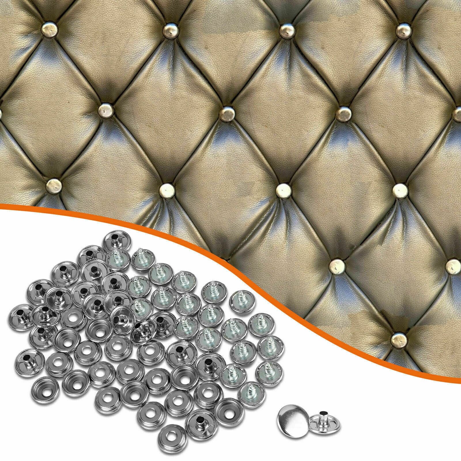 78X Snap Fastener Stainless Steel Boat Canvas Screw Press Stud Cover Button Kit 2