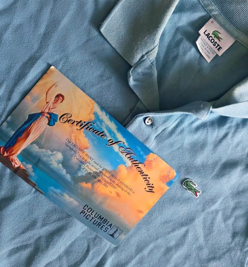 SPANGLISH: Adam Sandler Vintage Lacoste Shirt worn w/Studio COA 4