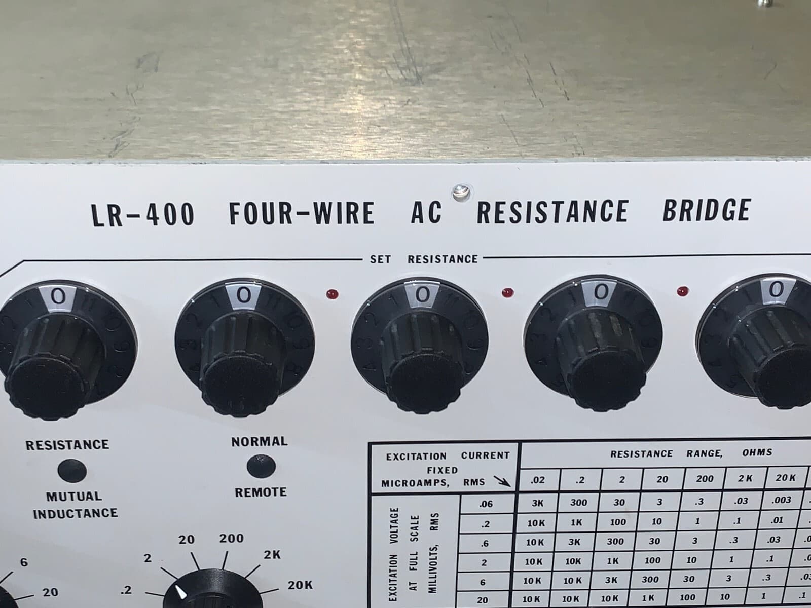 Linear Research Inc. LR-400 Four-Wire AC Resistance Bridge 5