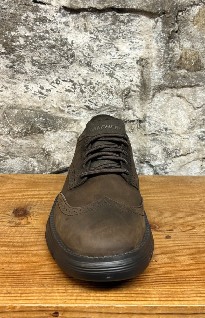 SKECHERS Slip-ins Garza-Sully 205311 Mens Wingtip Cocoa New In Box 5