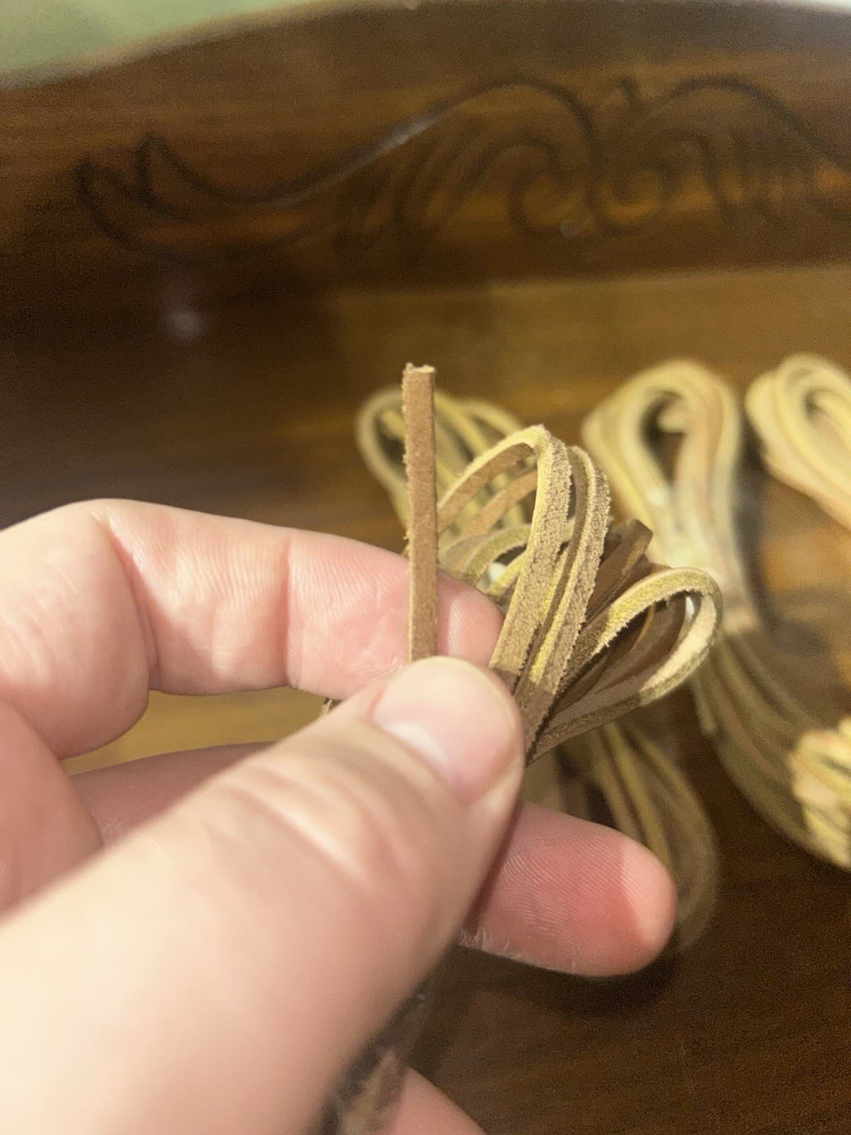 Baseball/Softball Leather Bulk Glove Laces 10-pack 1/8" x 72" Brown 2