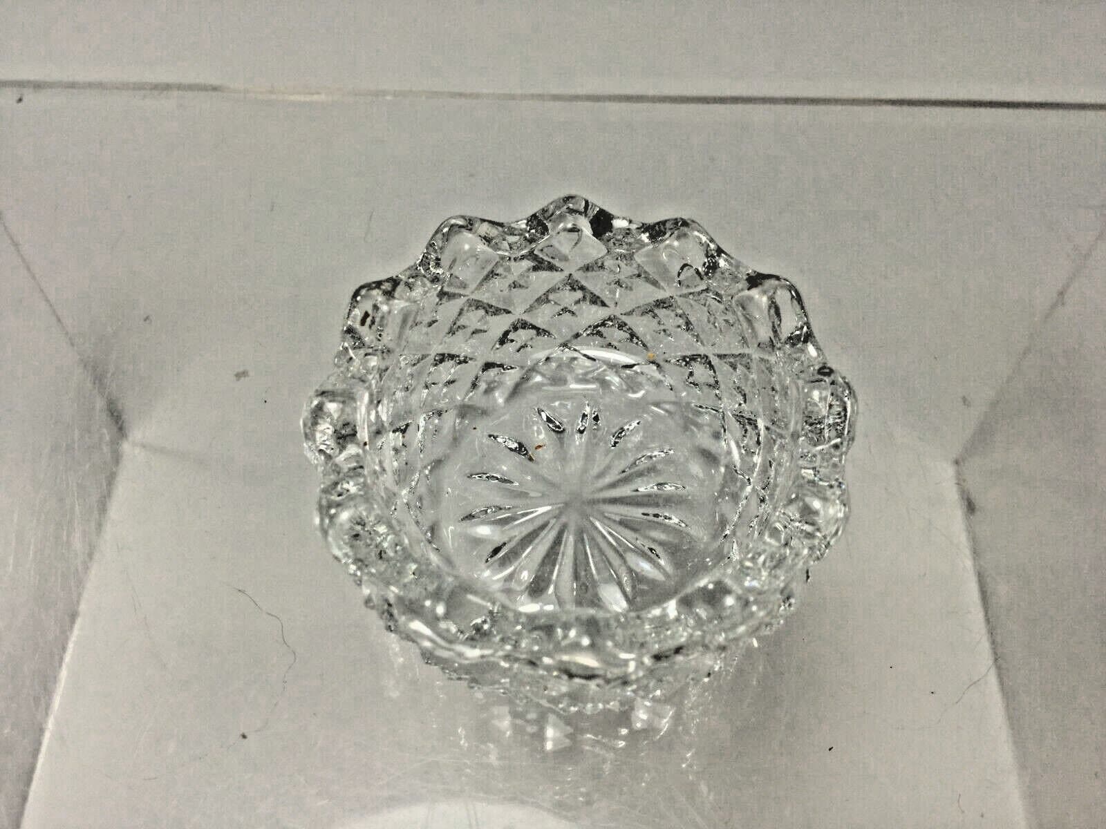 Mosser Glass Co. ( Crystal Clear ) SawTooth Salt Dips, 1.5" x 1", Made in USA 3