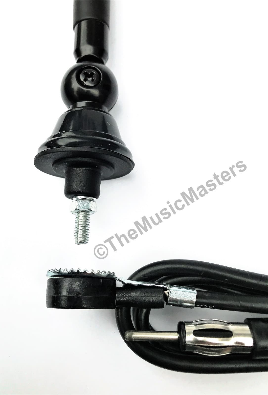 Universal 16" Flexible Rubber Antenna Mast w/ Ball Base Car Audio Stereo Radio 5