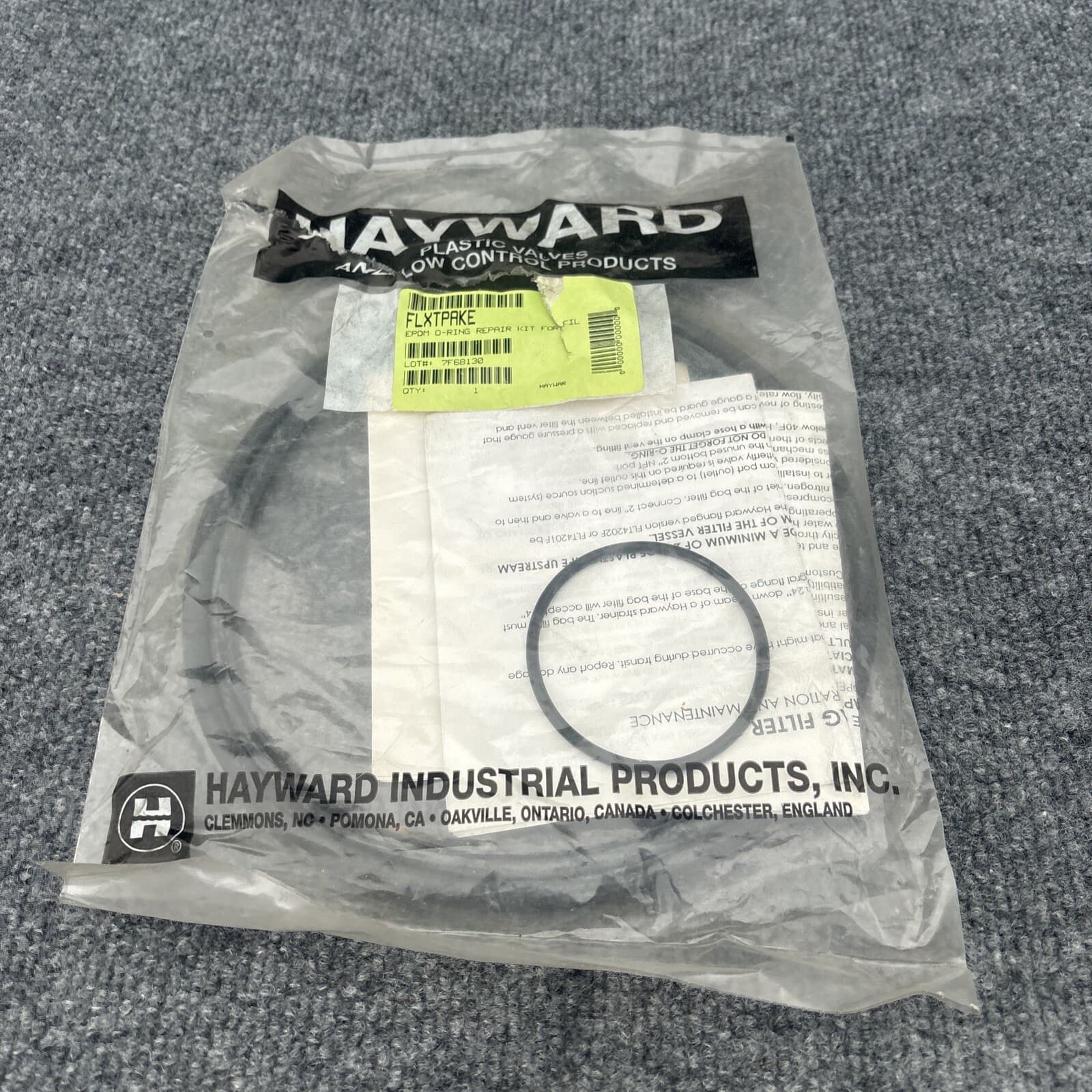 Hayward FLXTPAKE EPDM O-ring repair kit for FLT series Filter housing New