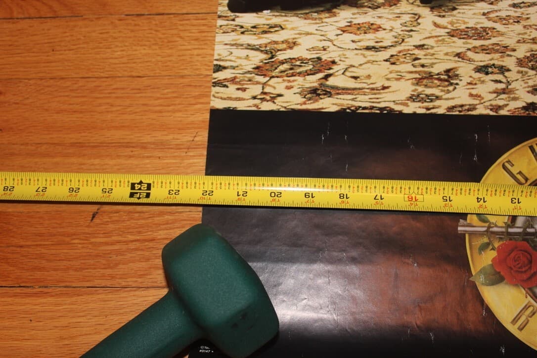 Vintage Original 1987 Guns N’ Roses Rock Band Poster 34" high x 22" wide 6