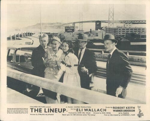 THE LINEUP ORIGINAL LOBBY CARD VINTAGE ELI WALLACH RICHARD JAECKEL ROBERT KEITH