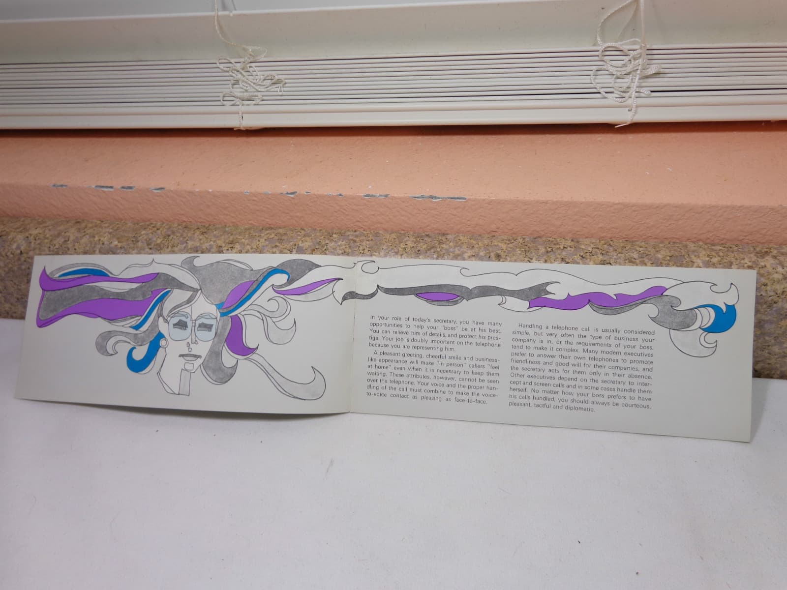 VINTAGE SOUTHWESTERN BELL TELEPHONE 1960's  RARE THE SECRETARY & THE PHONE BOOK 3