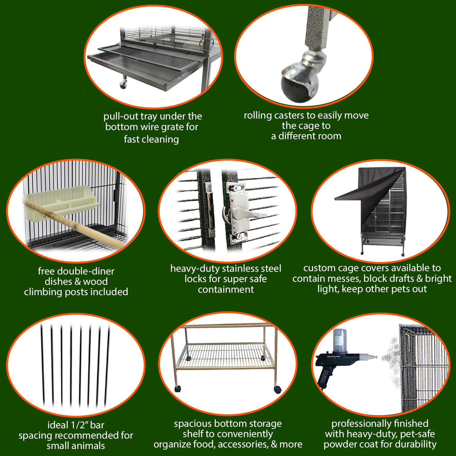 Brisbane Cage - for Chinchillas, Ferrets, Sugar Gliders, Squirrels, Small Animal 3