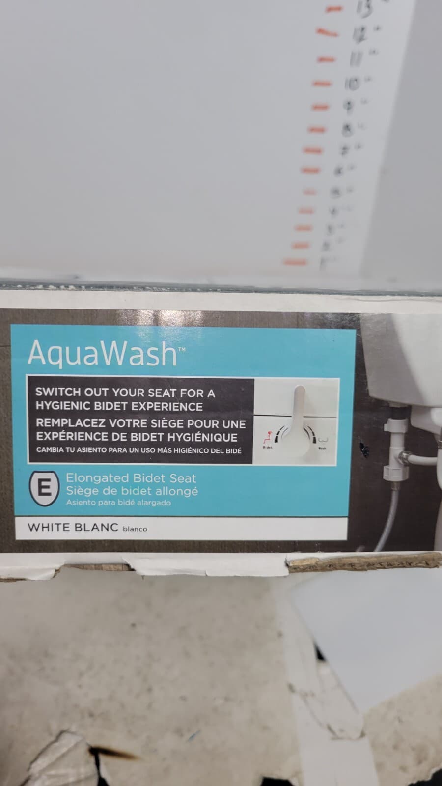 American Standard 5900A05G.020 Aqua Wash Non-Electric Bidet Seat Elongated, NEW! 5