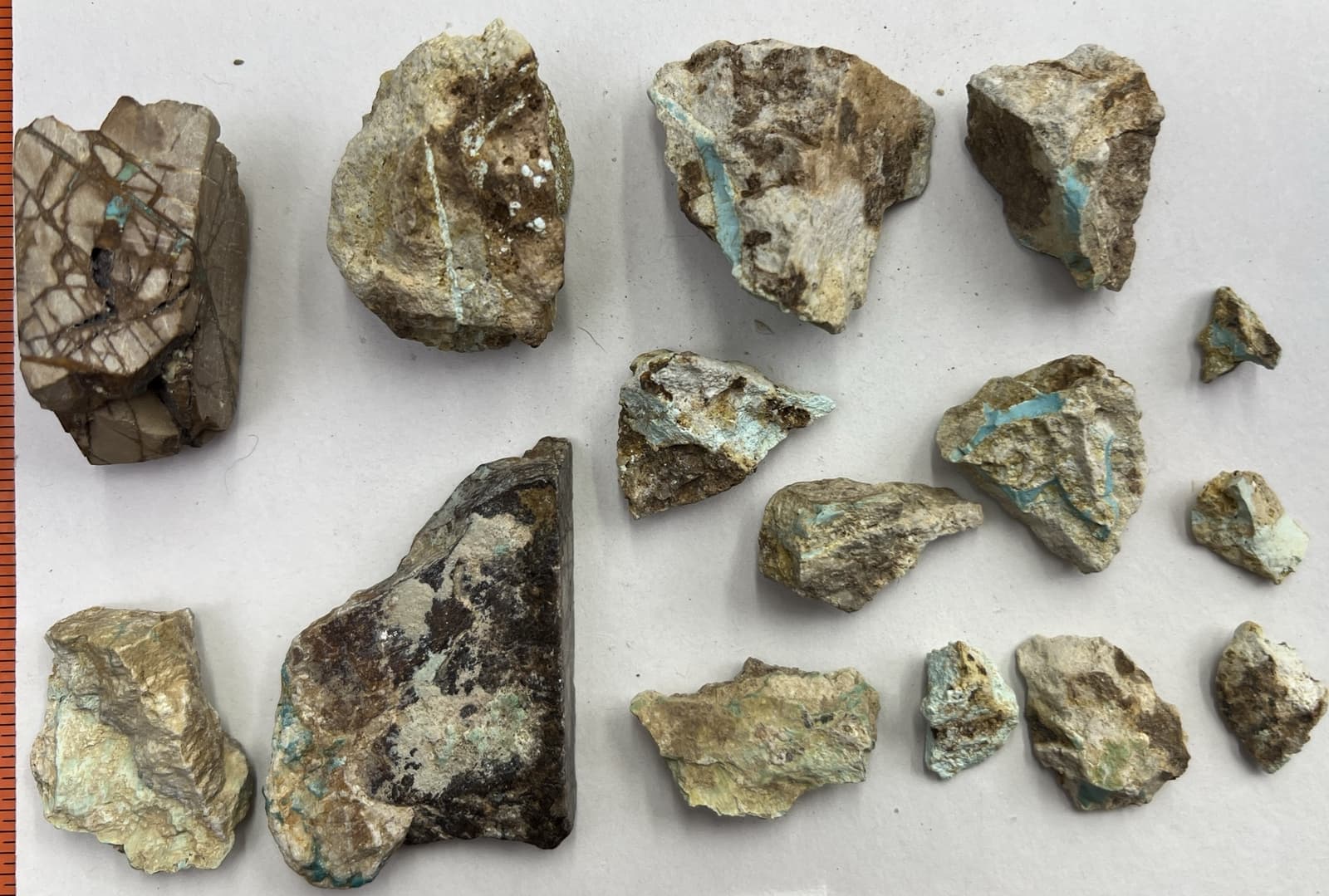 Turquoise Old Royston rough with matrix NATURAL no hardening (1,325  carats) 5