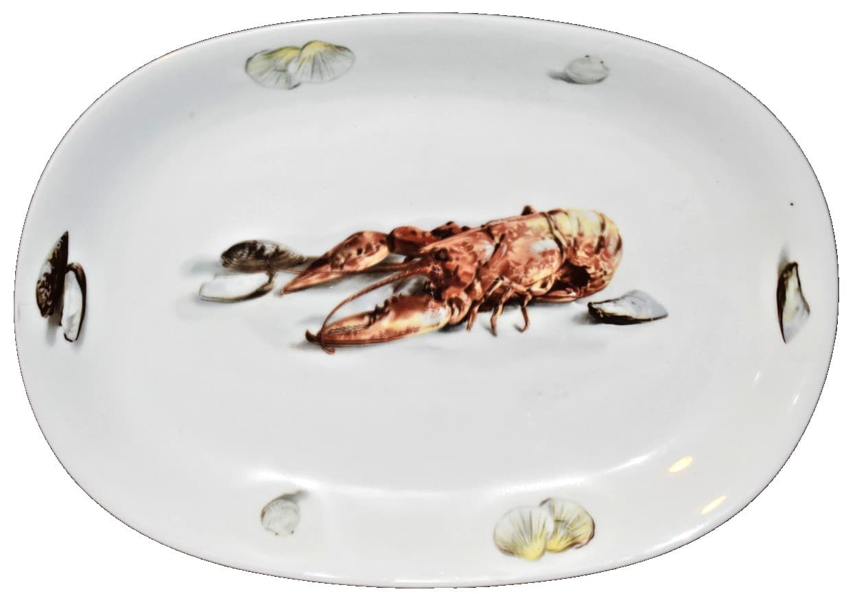 Vintage Josef Kuba Porcelain West Germany KUB12 Lobster Platter 16 5/8"