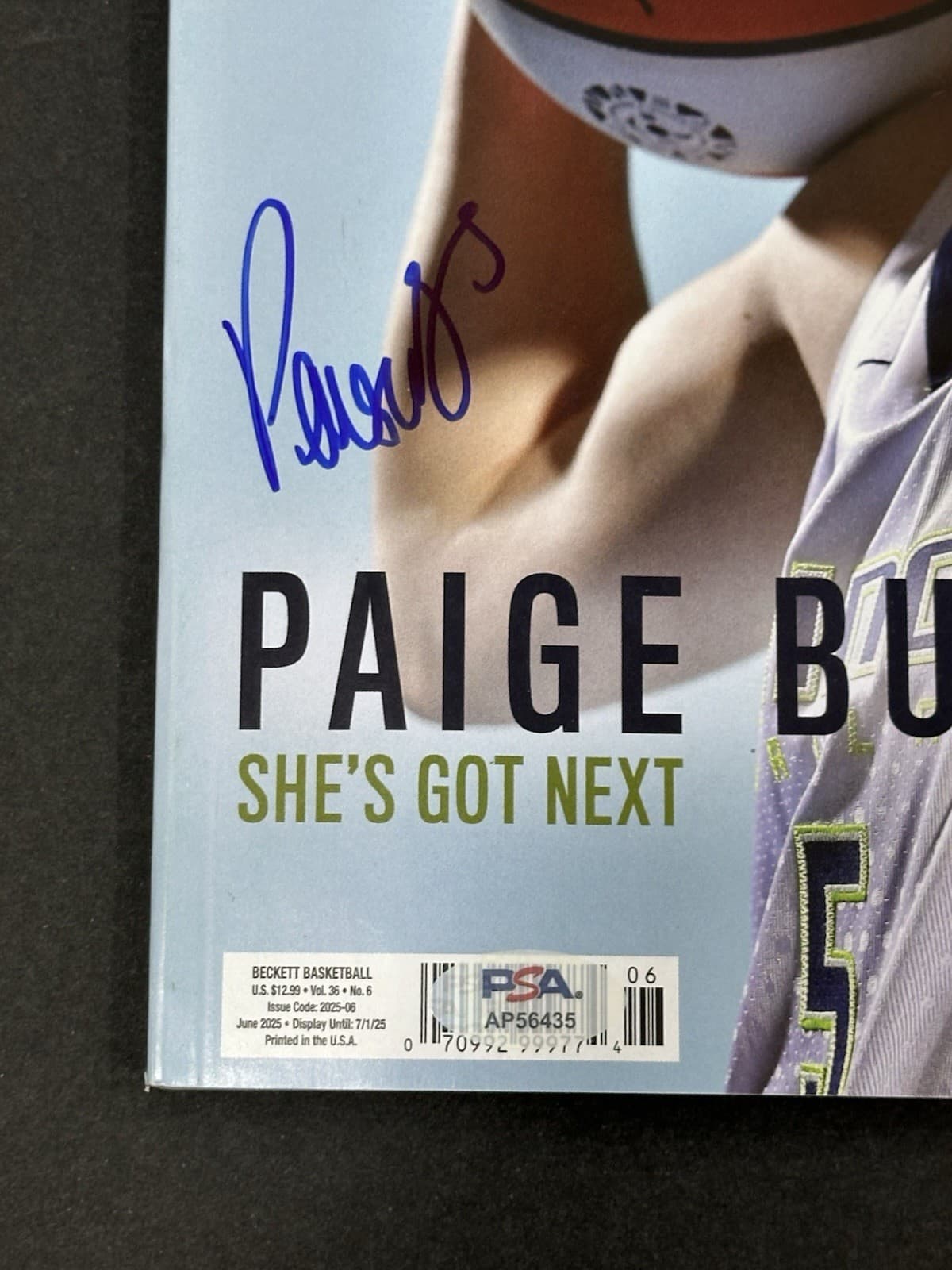 Paige Bueckers Signed Beckett Magazine Dallas Wings Autographed Auto PSA COA 2