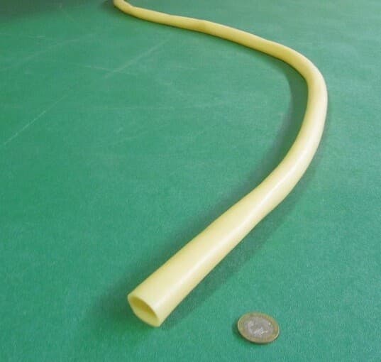 Latex Rubber Tubing Shore A35 Amber 7/8" OD x 3/4" ID x 1/16" Wall x 5 Ft Length