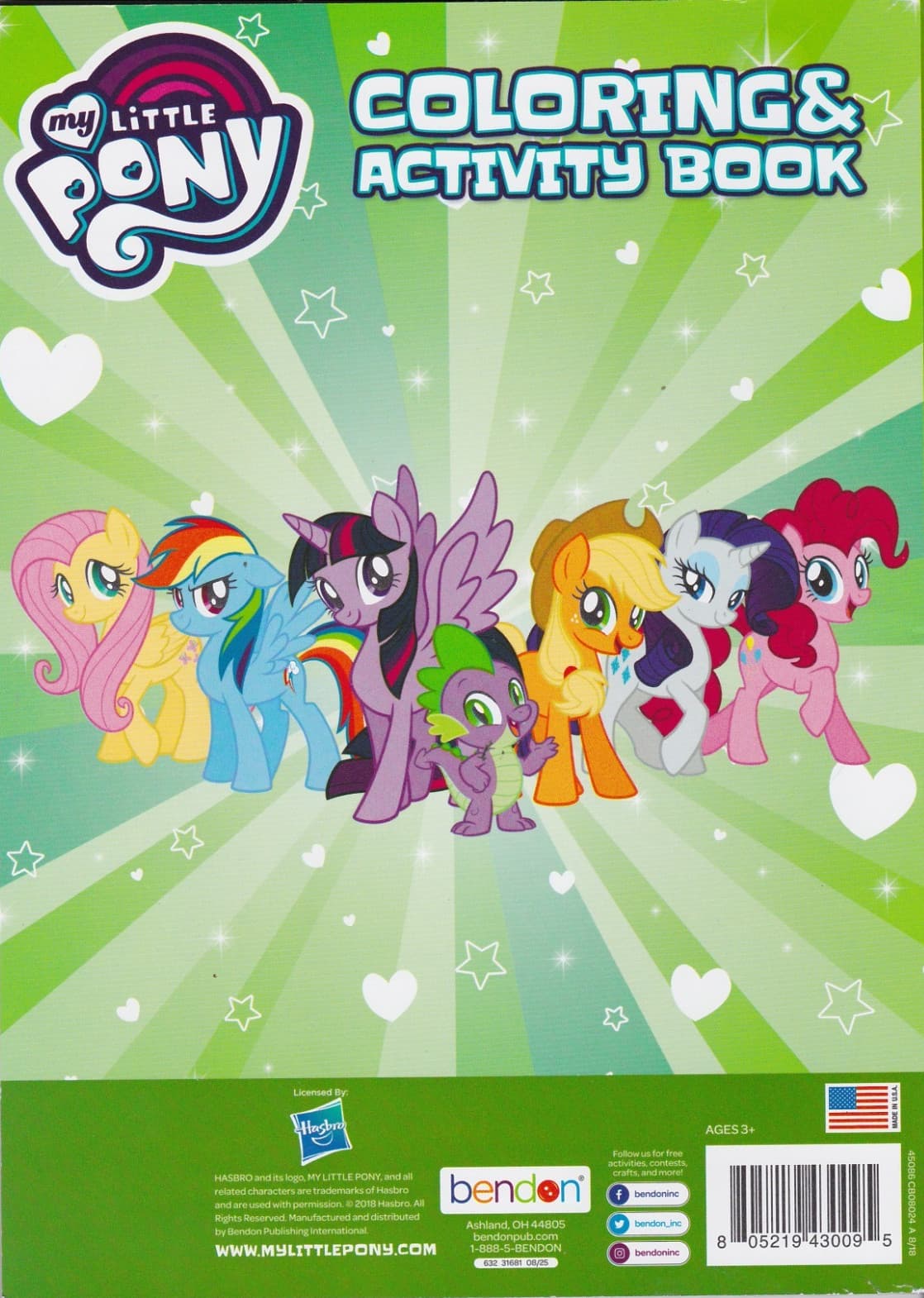 Brand New 2 Books My little Pony Jumbo Coloring & Activity Kids Children 4