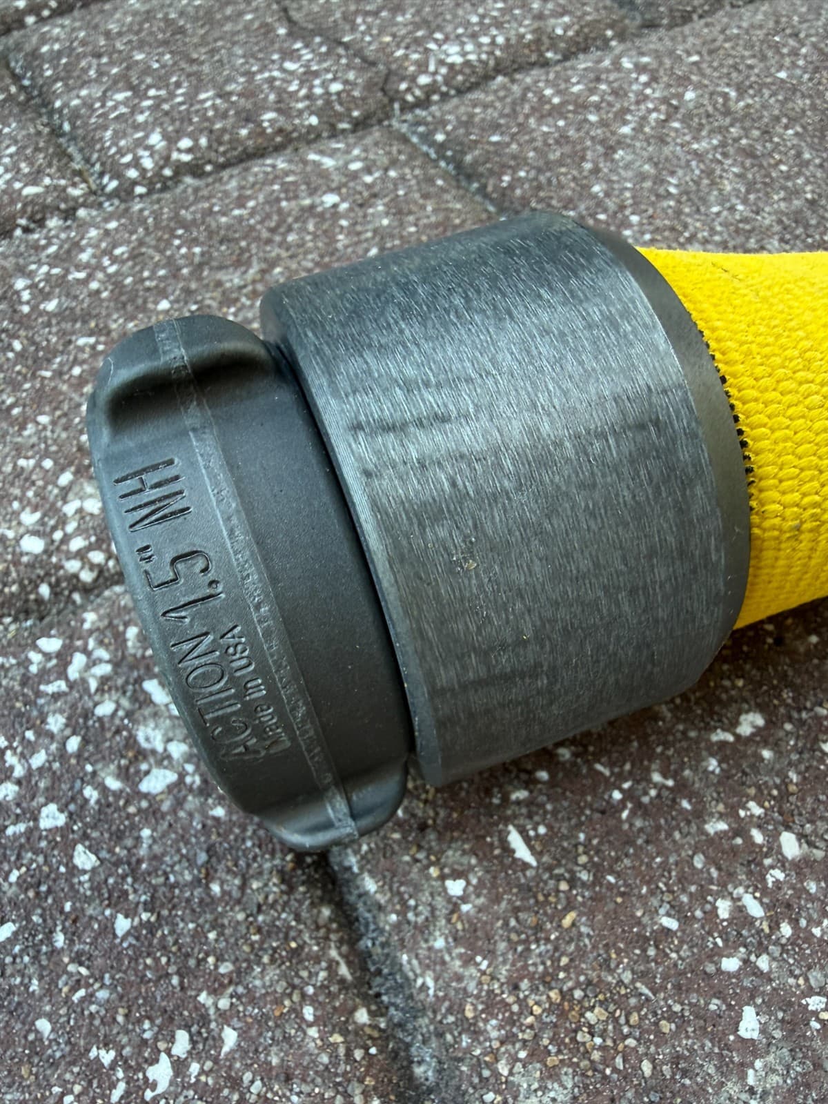 Key Fire Hose BIG-10 Double Jacket Fire Hose 1.5 Inch x 10 Ft YELLOW TEST TO 400 3