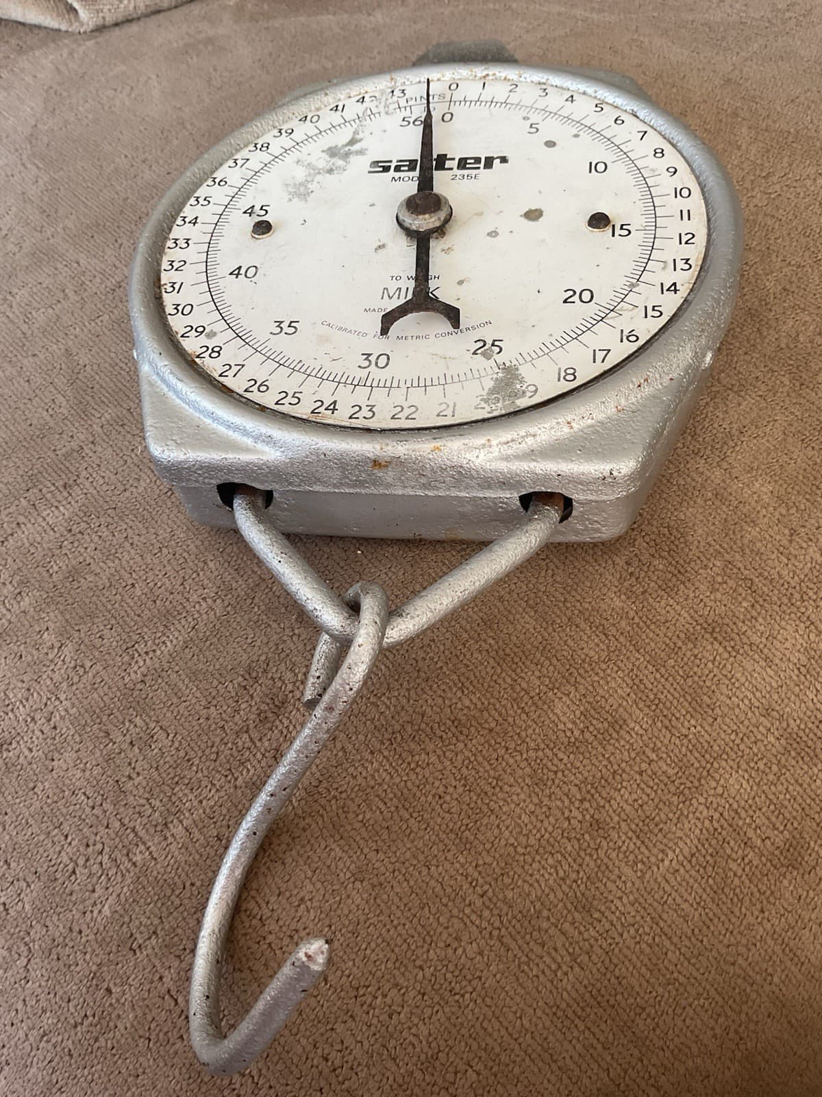 Vintage Salter Milk Hanging Scales 235E 4