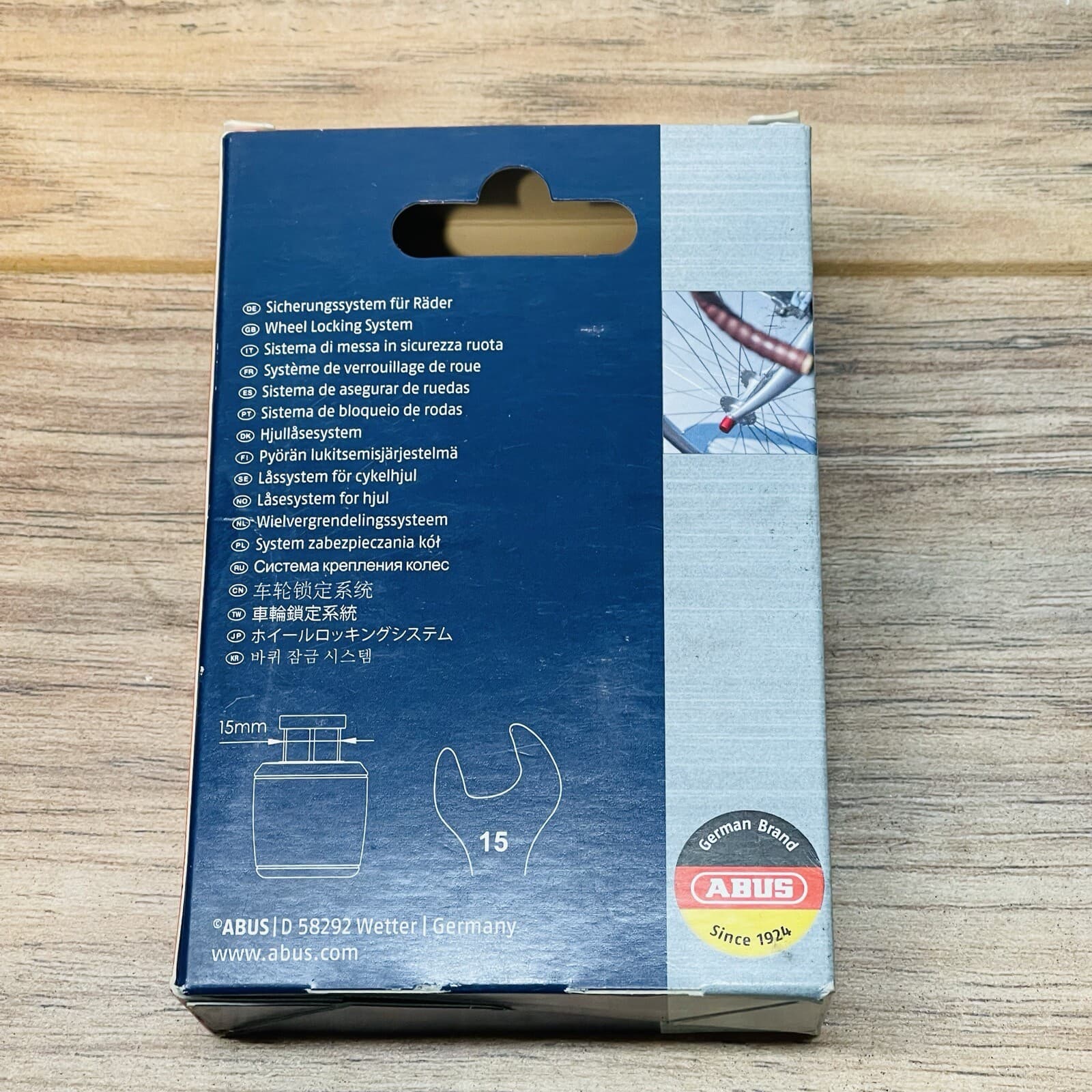 ABUS NutFix 3/8 Solid Axle Locking Nut SINGLE 2