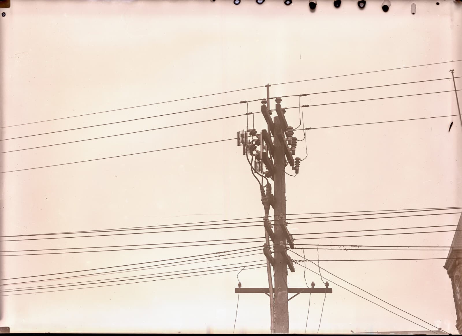 Large Format 5x7 Glass Negatives Rural Electricity Infrastructure 1920's Ohio 5