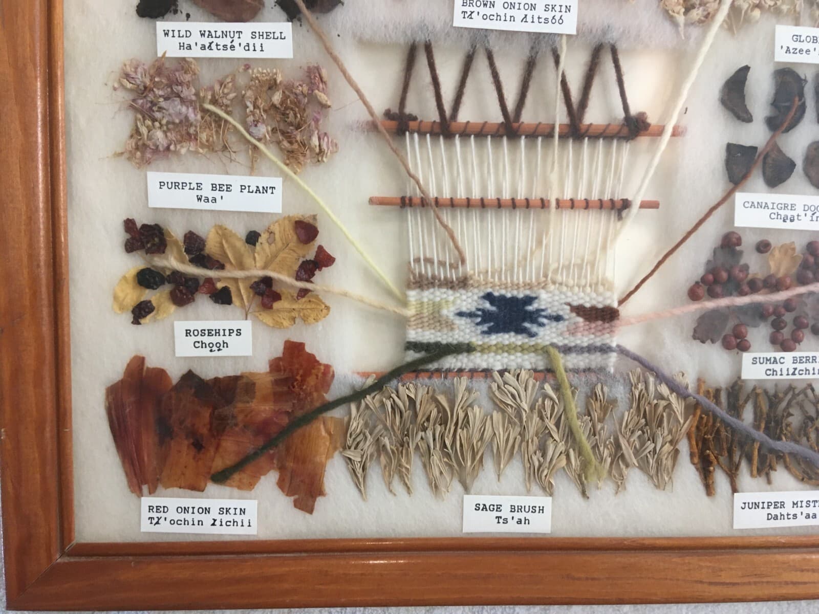 Navajo Traditional 10 Color Dye Chart English & Indian Names by Sharon Manuelito 5