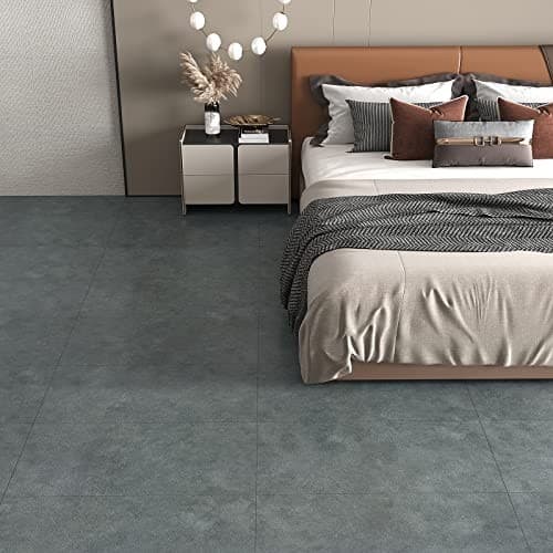  12''x24'' Peel and Stick Floor Tile Waterproof Grey Floor Tile Box of 24 Tiles 3