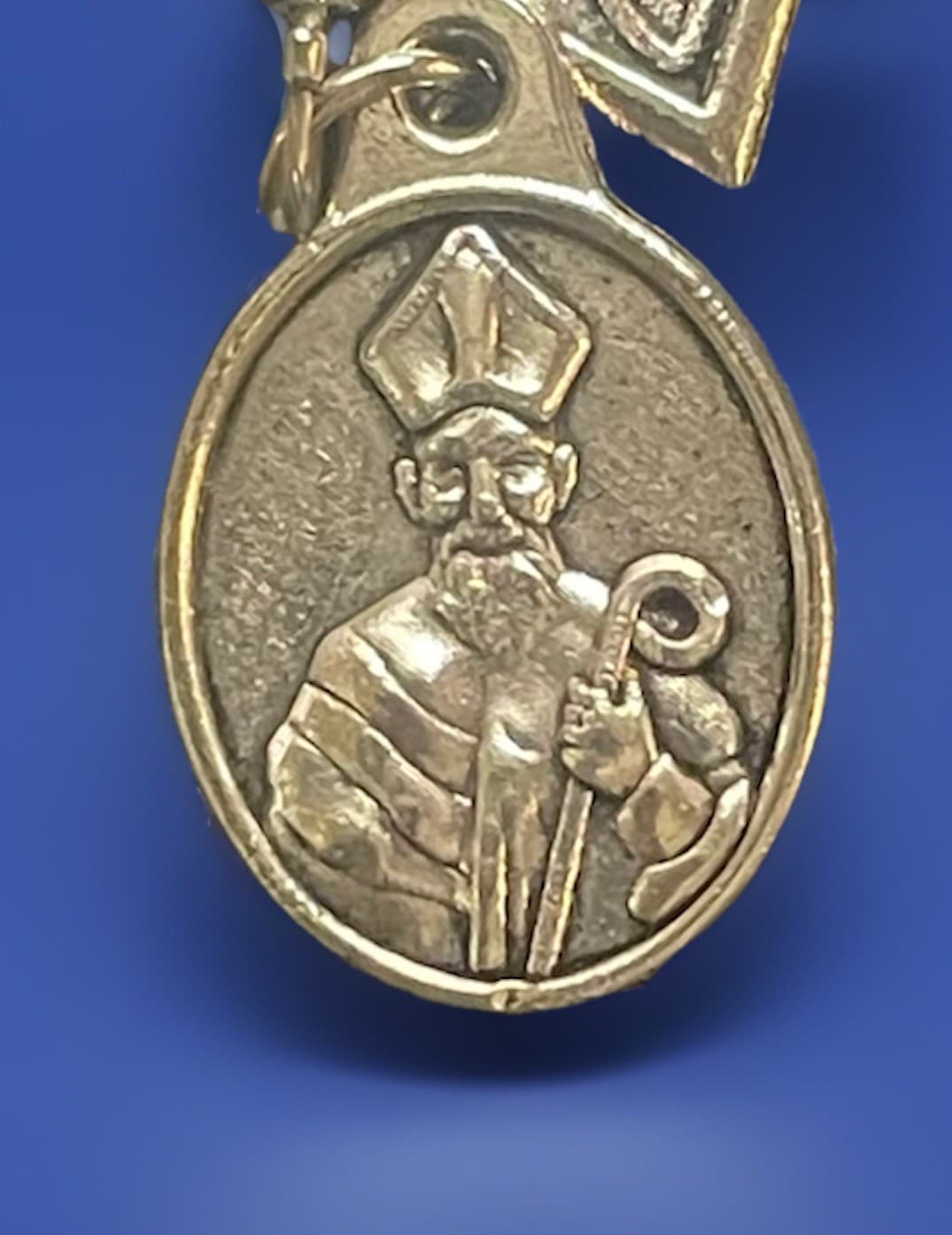 Catholic Green Marble Glass Rosary, Celtic  Crucifix, + St Patrick Medal 5